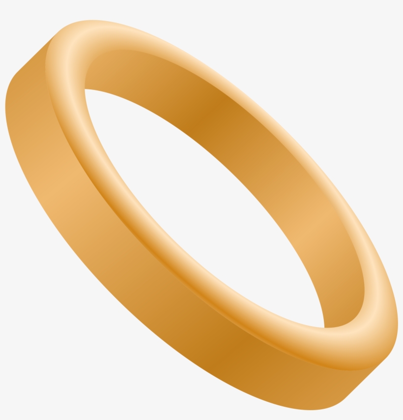 Ring Clipart Golden Ring - Gold Ring Clip Art, transparent png