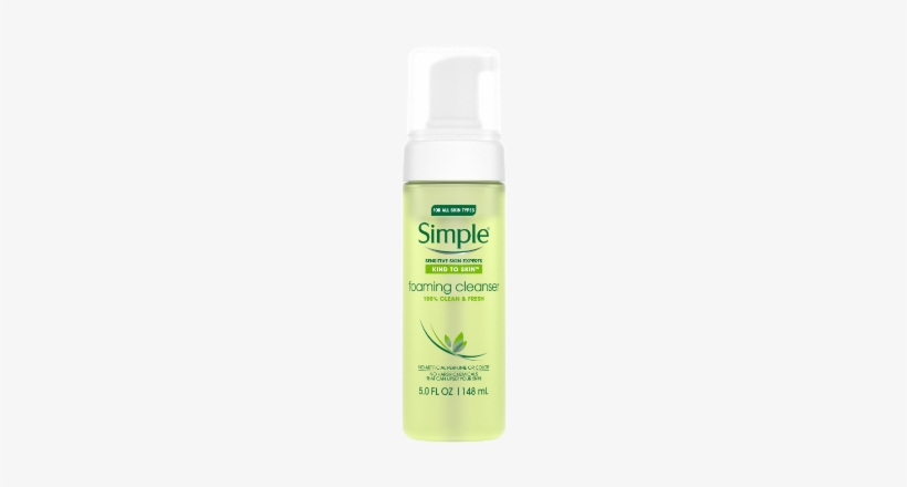 Simple Kind To Skin Facial Care Foaming Facial Cleanser - Cleanser, transparent png