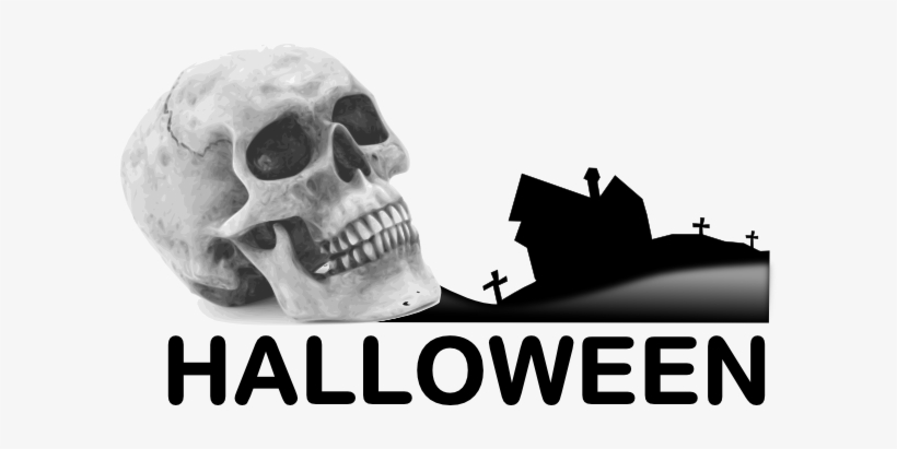 Small - Halloween Skull Shower Curtain, transparent png