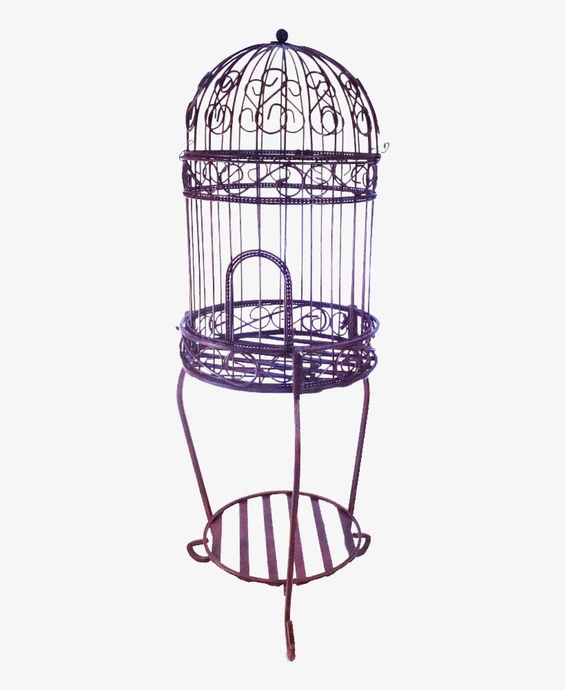Picture Black And White Stock Bird Cages On Wheels - Round Bird Cage Transparent, transparent png