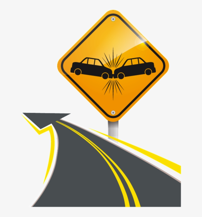 Design Of Road Traffic Safety Pattern - Crash Warning, transparent png