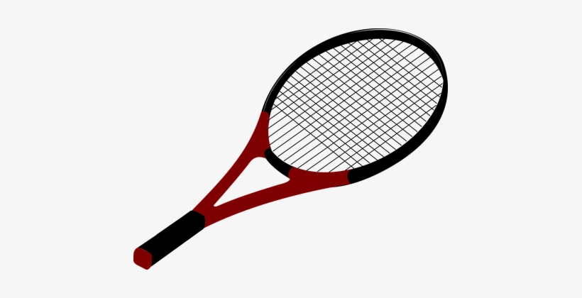 Tennis Racket Drawing Isolated Racquet Spo - Tennis Bat, transparent png