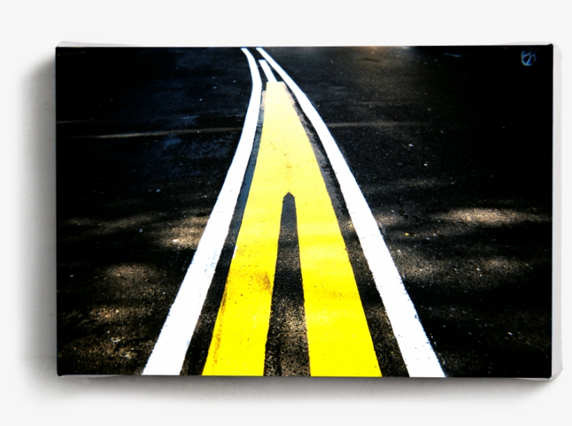 Canvas Print Converge - Traffic Sign, transparent png