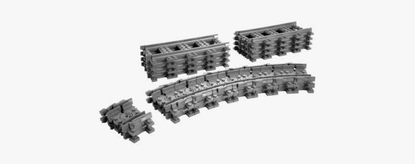 Flexible Tracks - Lego 7499 City Flexible And Straight Train Tracks, transparent png