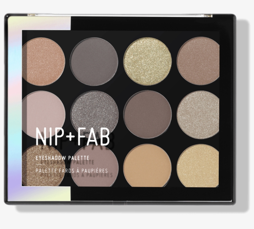 Eyeshadow Palette Gentle Glam - Nip+fab Make Up Eyeshadow Palette 12g Sculpted 1, Multi, transparent png