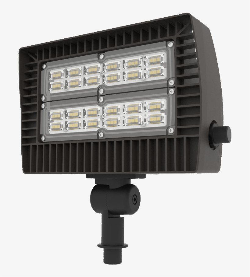 Led Flood Light / Knuckle Mount Flood / Stadium - Dabmar-df-led5750-bz-10.75 50w 1 Led Slim Flood Light, transparent png
