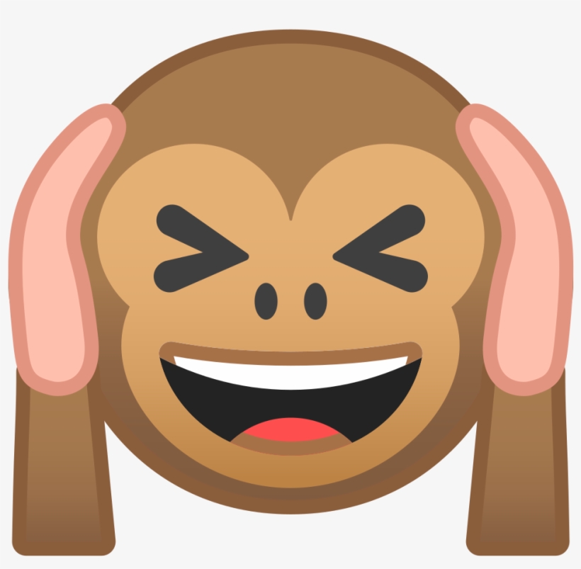 Download Svg Download Png - Emoji Affe Ohren Zu, transparent png