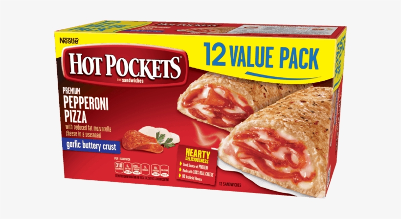 Hot Pockets Brand Sandwiches 5 Pack For Only $1 - Hot Pockets, transparent png