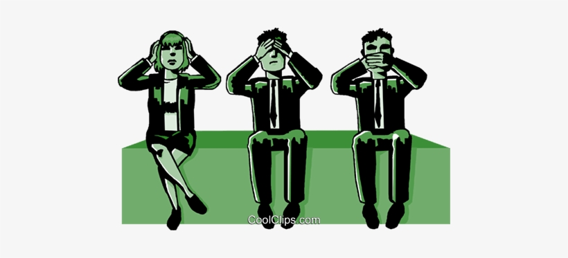 Business Hear No, See No, Speak No Evil Royalty Free - No See No Hear No Speak, transparent png