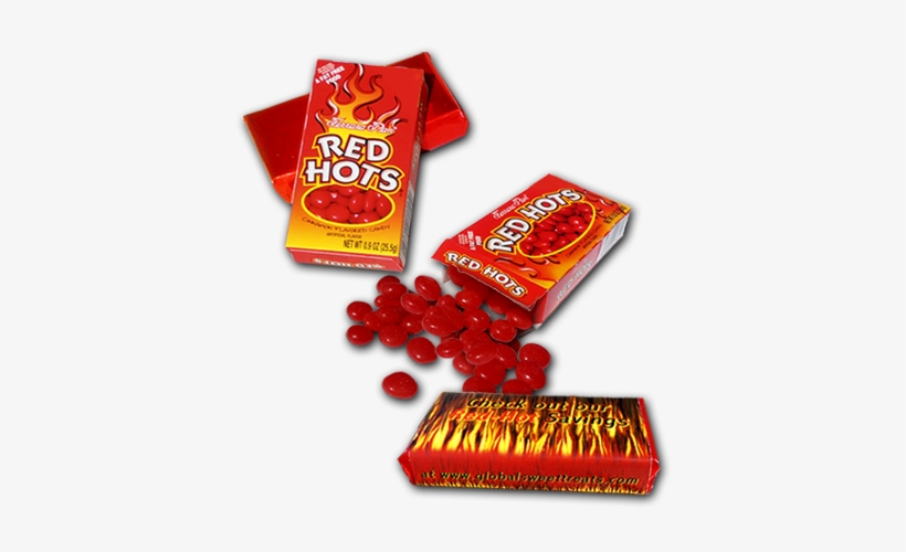 Pocket Size Red Hots Cinnamon Candies - Red Hots Candy, Cinnamon Flavored - 0.9 Oz, transparent png