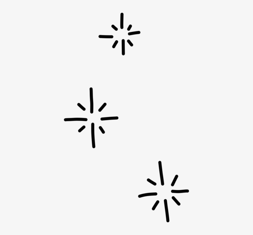 Stars - Black-and-white, transparent png