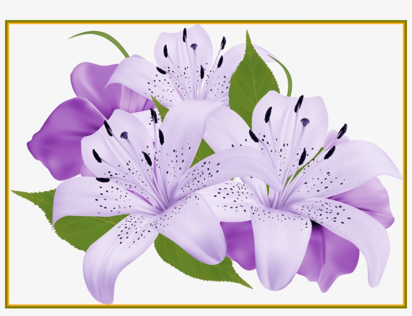 Appealing Decorative Flowers Png Ogrod Picture Of - Purple Flower Clipart Watercolor Png, transparent png