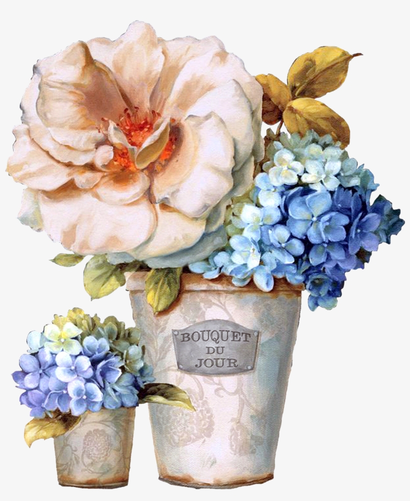 Click On Image To Enlarge - French Vases Ii By Lisa Audit, Artwork,, transparent png