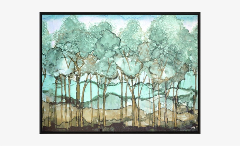 Green Tree Grove - Brayden Studio 'green Tree Grove' Framed Print, Green, transparent png