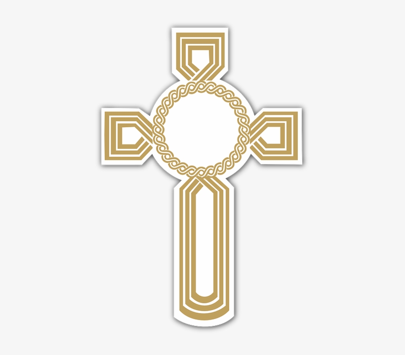 Symbol, Cross, Golden, Christian, Religion, Faith - Illustration, transparent png