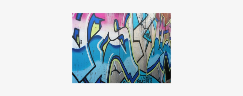 Urban Art Sprayed On A Graffiti Wall Poster • Pixers® - Graffiti, transparent png