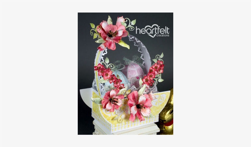 Easter Lily Basket - Heartfelt Creations - Molding Mat, transparent png