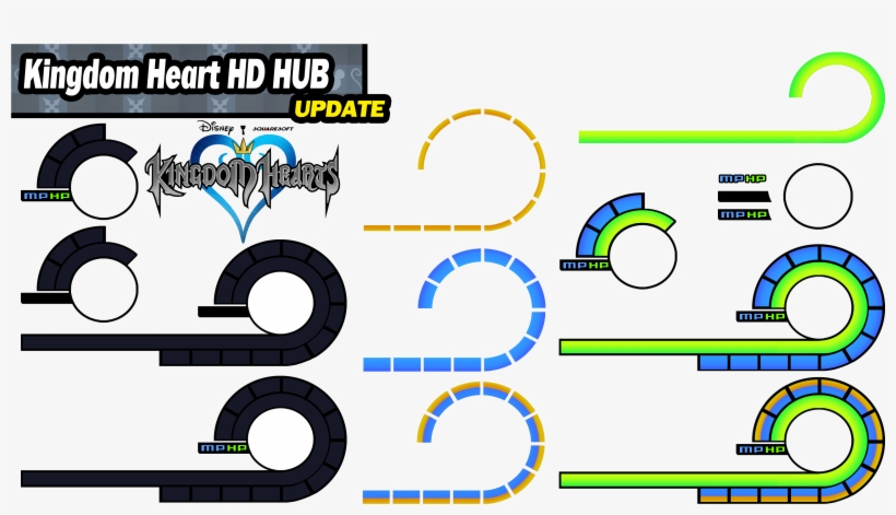 Banner Library Stock Make Your Own Kingdom Heart Hd - Kingdom Hearts Hud Png, transparent png