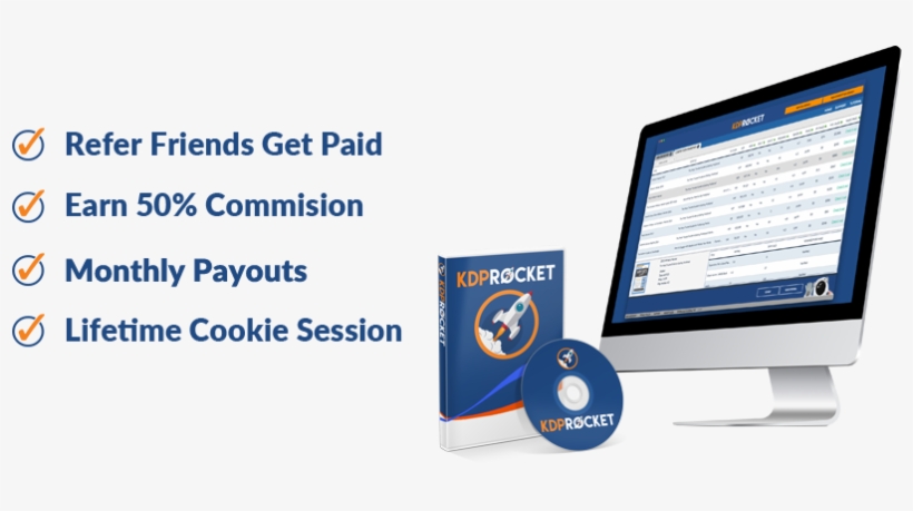 Earn 50% Of All Sales By Sending People To Kdp Rocket - Kindle Direct Publishing, transparent png