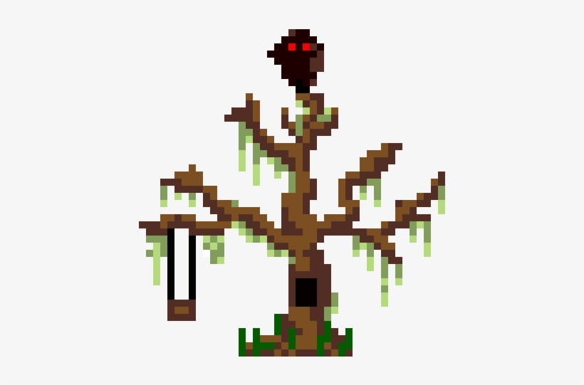 Arvore Morta - Arvores Pixel Art Png, transparent png