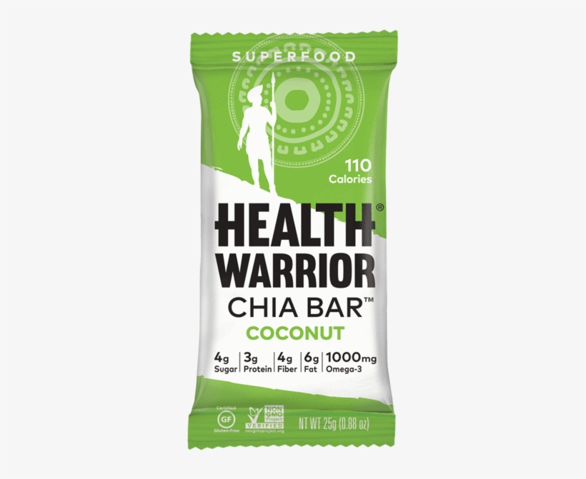 Health Warrior Chia Bar Coconut - Health Warrior Acai Berry Chia Bars, transparent png
