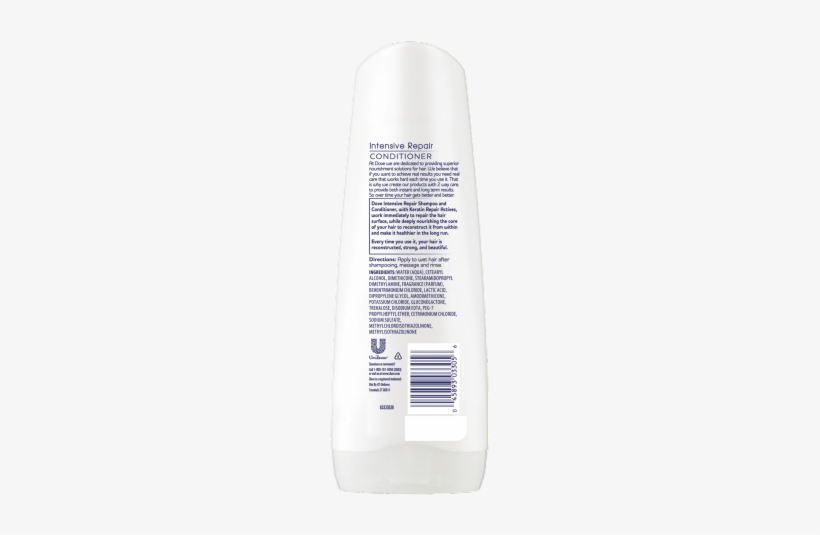 Dove Intensive Repair Conditioner 12 Oz - Hair Conditioner, transparent png