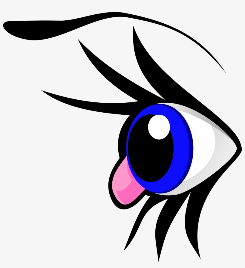 Eyebrow Animation Cartoon Anime Free Commercial Clipart - Art Nouveau Style Unusual Drop Earrings, transparent png