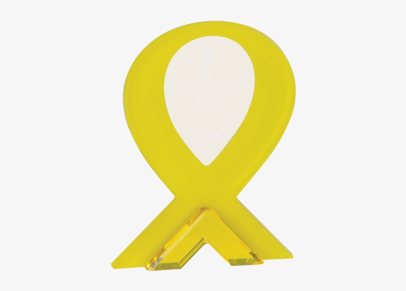Awareness Acrylic Award - Yellow Quantity(1), transparent png