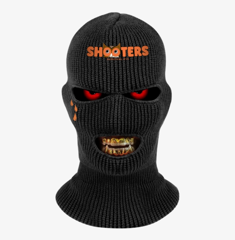 Shooters Skimask Grillz Goldteeth - Rothco 'wintuck'' Black 3-hole Face Mask, transparent png
