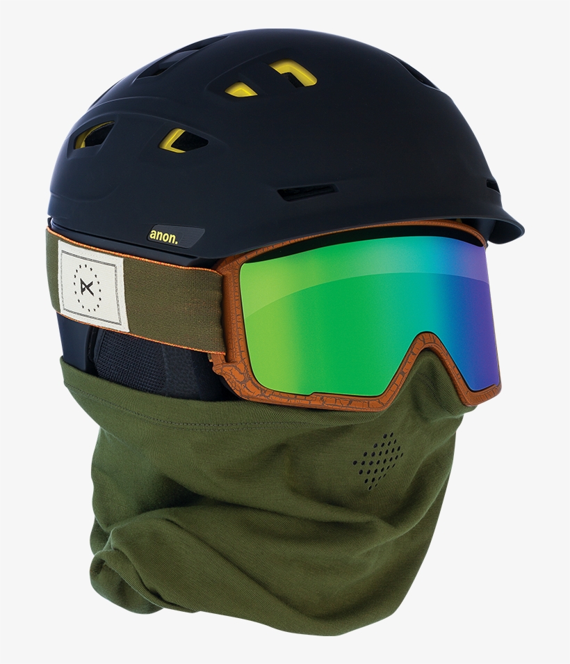 M3 Goggle Review - Anon Prime Mips Helmet, transparent png