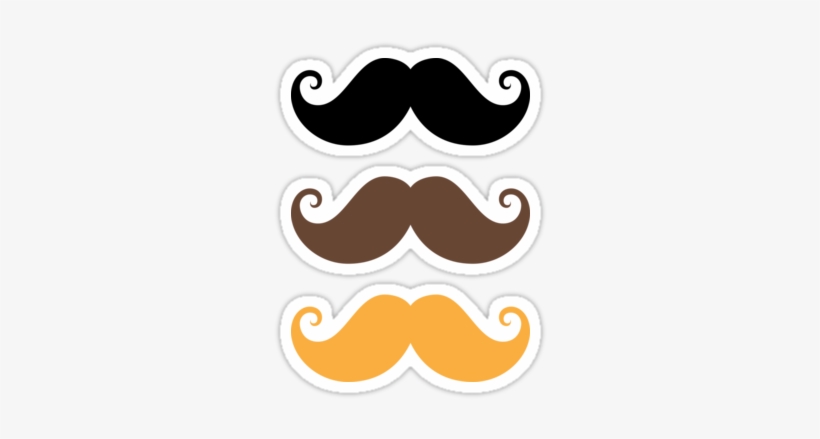 The Gallery For > Brown Moustache Png Brown Moustache - Fun Yellow Smiley Face With Handlebar Mustache Keychain,, transparent png