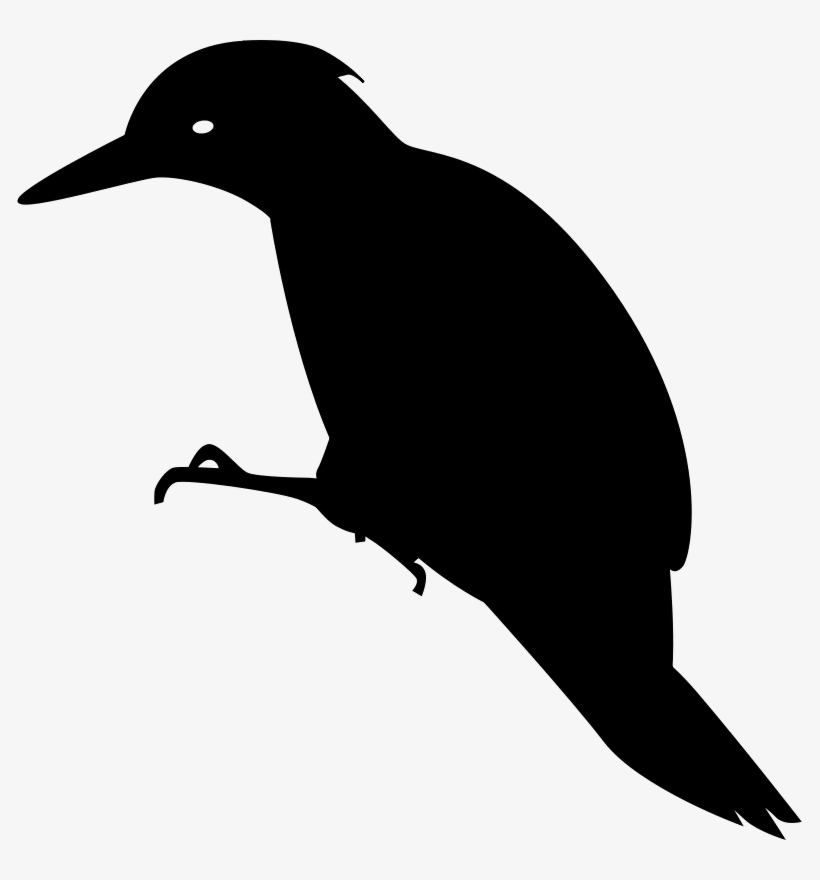 Green Woodpecker Silhouette - Ivory Billed Woodpecker Silhouette