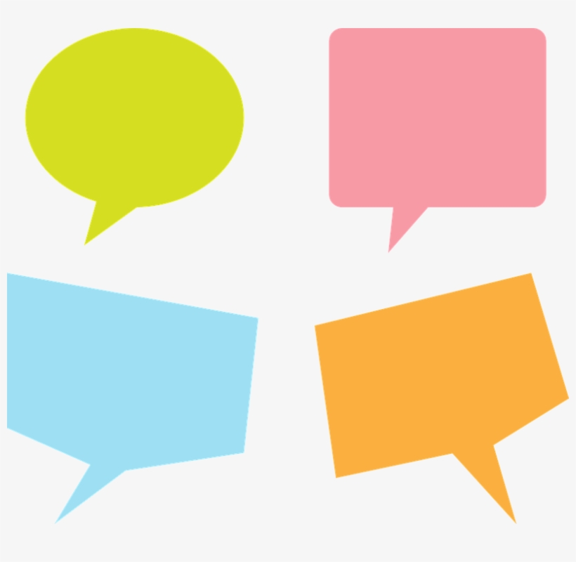 Click To See Printable Version Of Set Of Speech Bubbles - Entrevista Vetor Png, transparent png