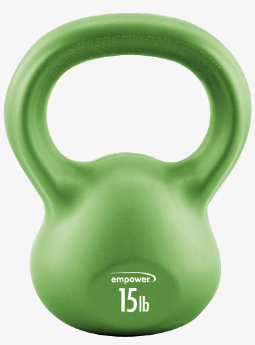 Empower 10-lb. Comfort Grip Kettlebell With Total Body, transparent png