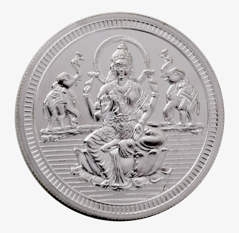 Silver Coin Png Transparent Background - Laxmi Silver Coin Png, transparent png