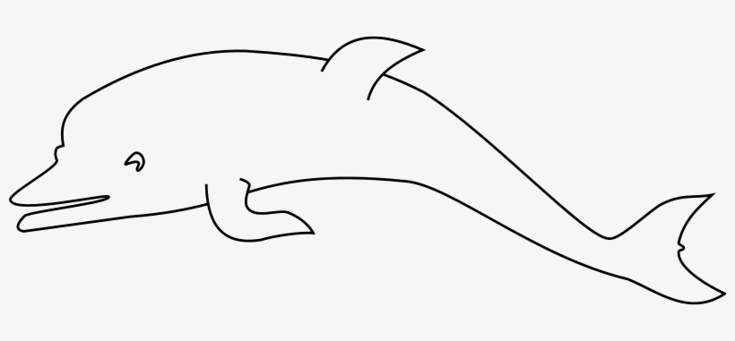 This Graphics Is Dolphin About Dolphin, Line Art, Mammals, - รูป ปลาโลมา การ์ตูน ระบายสี, transparent png