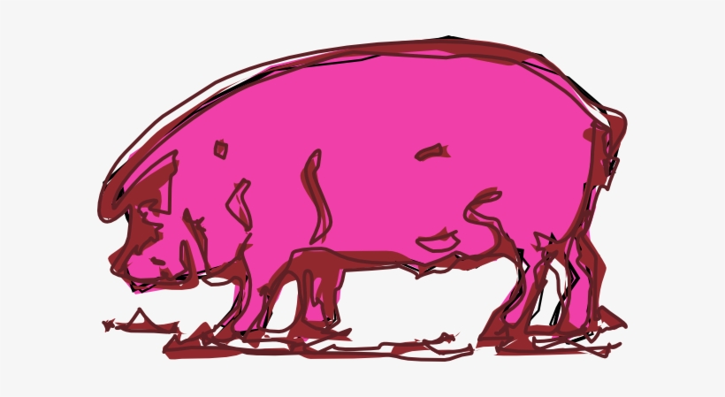 Pig Sketch - Pig, transparent png