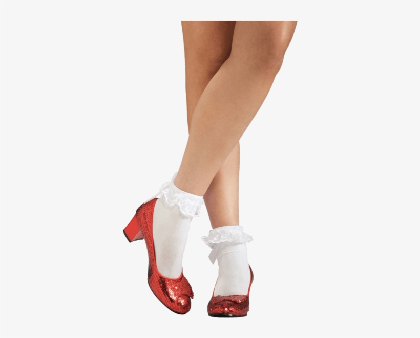 Adult Dorothy Ruby Sequin Shoes - Dorothy With Red Shoes, transparent png