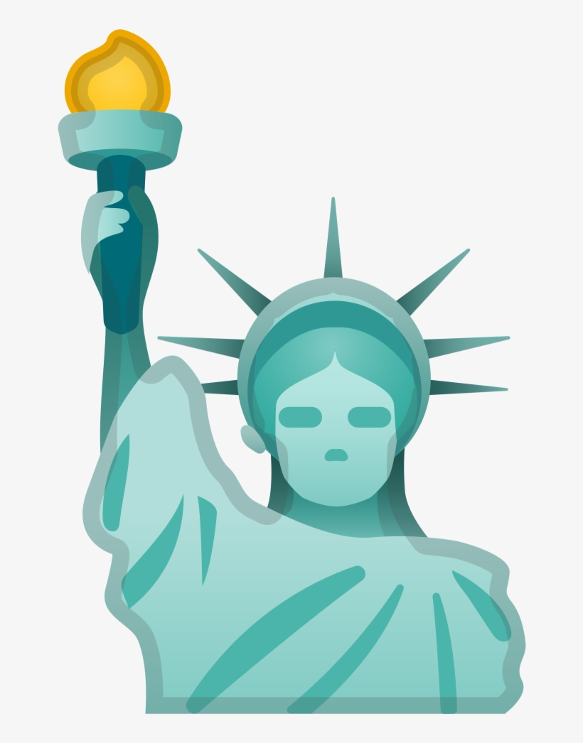Download Svg Download Png - Statue Of Liberty Emoji, transparent png