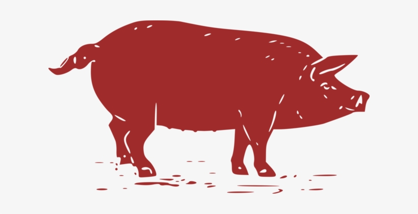 Black Iberian Pig Silhouette Pork Ham - Pig Silhouette, transparent png
