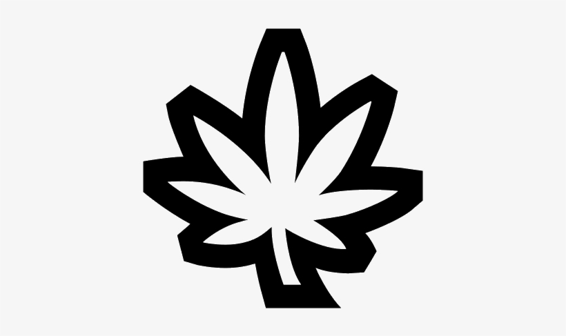 Black Pot Leaf Png - Drogue Icone Png, transparent png