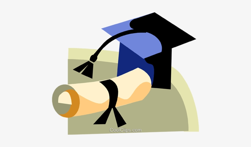 Graduation Cap And Diploma Royalty Free Vector Clip - Diploma, transparent png