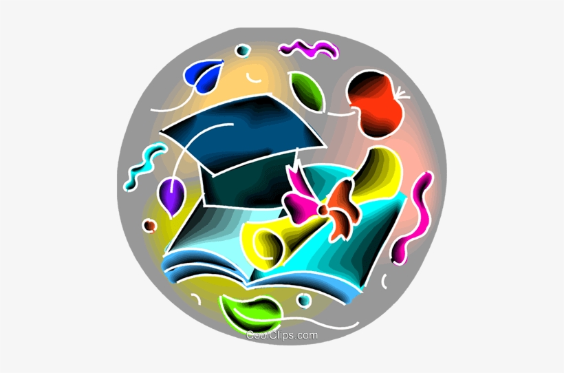 Graduation Cap With Diploma Royalty Free Vector Clip - Graphic Design, transparent png