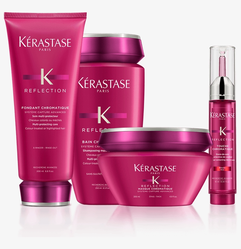 Reflection Red Hair Color Correcting Set - Kerastase Reflection Chroma Captive Shine Intensifying, transparent png