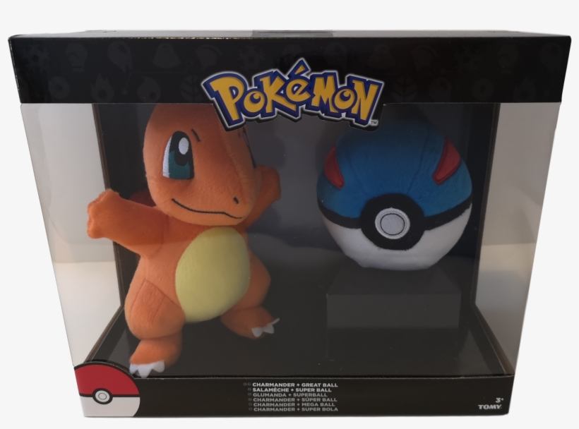 Official Pokemon Charmander Great Ball Plush Box Set - Pokemon Sleeping Plush Tomy, transparent png