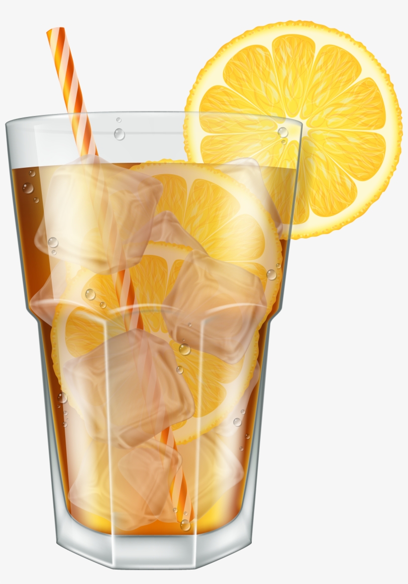Orange Juice Cocktail Iced - Ice Juice Png, transparent png