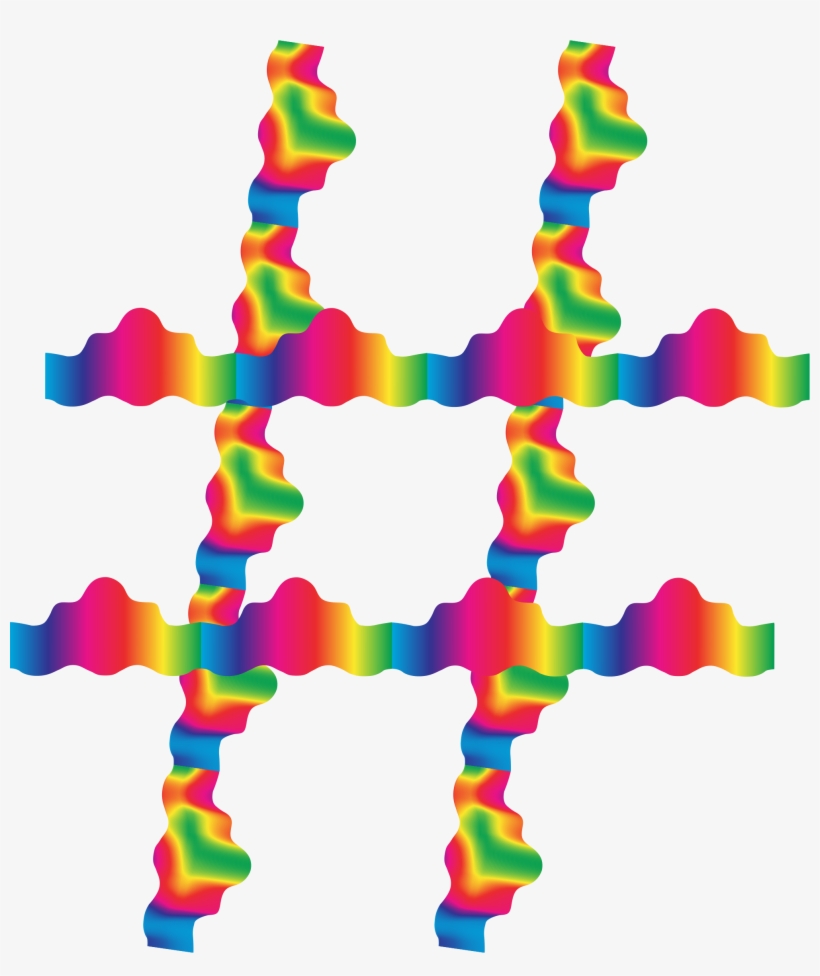 This Free Icons Png Design Of Rainbow Guilloche Hashtag, transparent png