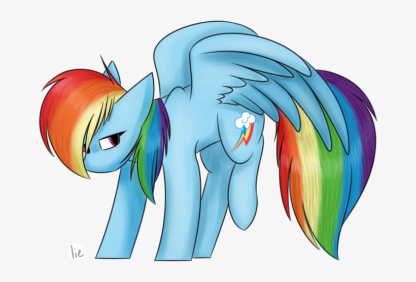 Female, Looking At You, Mare, Pegasus, Pony, Rainbow - Cartoon, transparent png