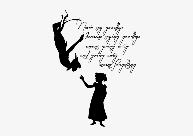 Kids Peter & Wendy Wall Sticker - Ll Hold You In My Heart Until I Can Hold You, transparent png