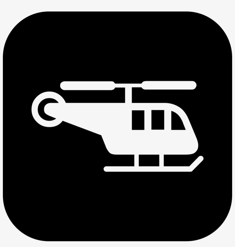 Helicopter Side View Inside A Rounded Square Comments - Transport Icons Throw Blanket, transparent png